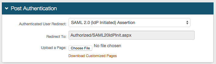 Configuring SSO and IdP in Flex