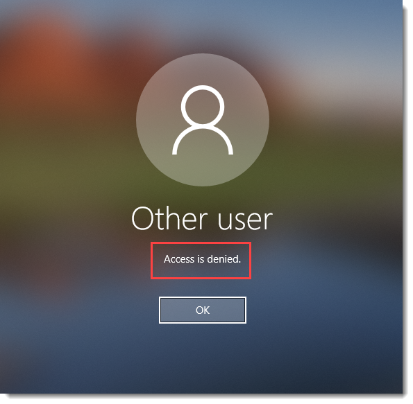 User cannot login due to high risk score in Windows.