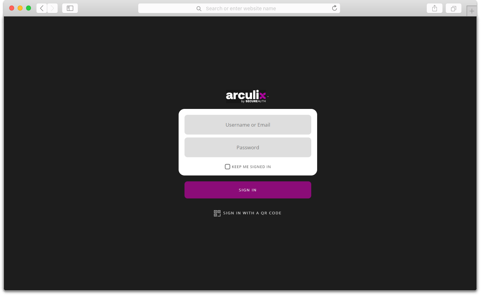 arculix_application_login_email-in-browser.png