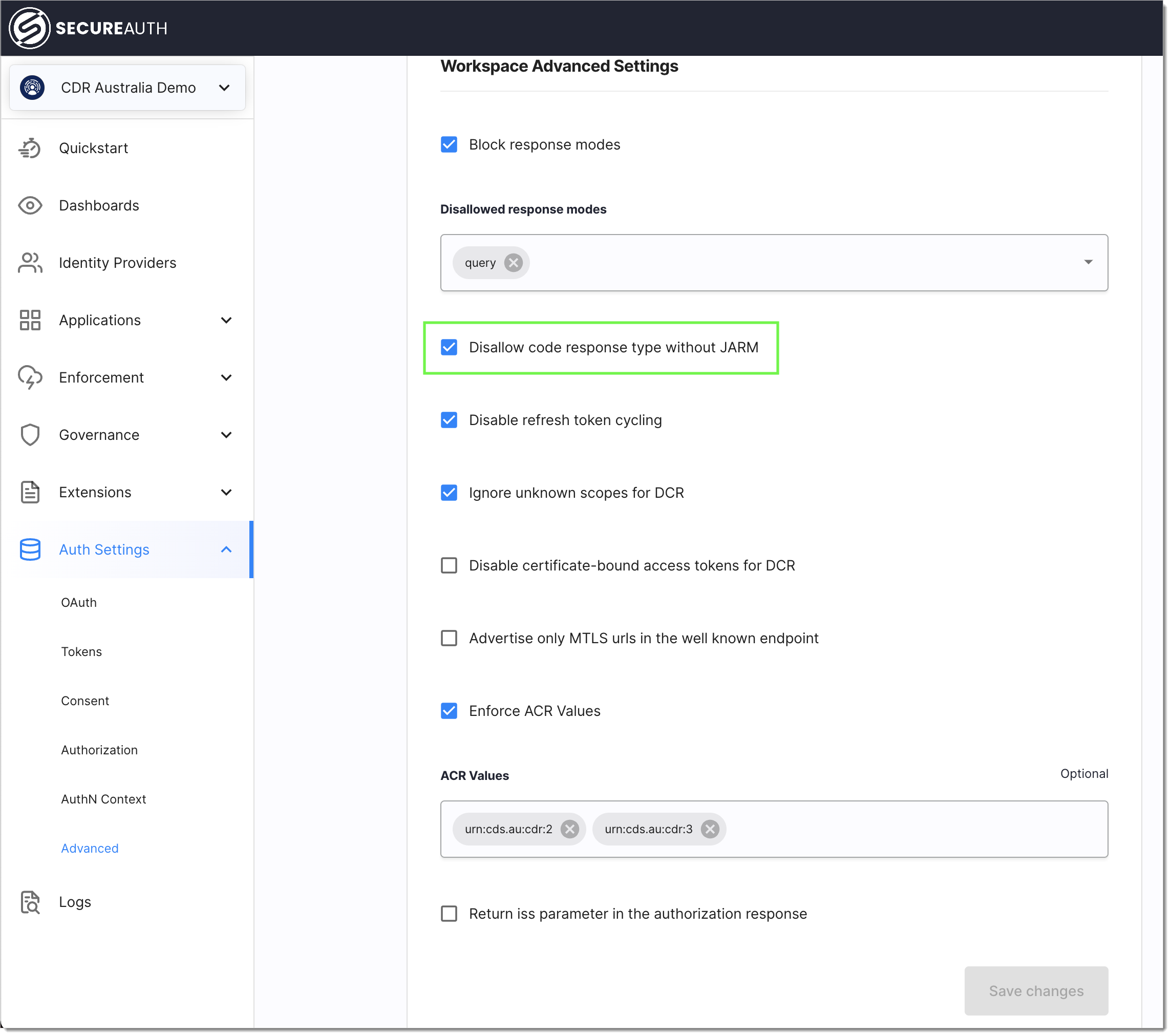 CDR - blocking code flow that does not use JARM