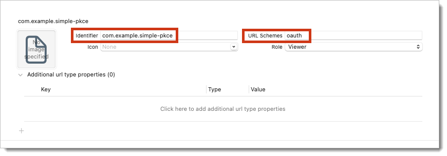 url scheme and identifier