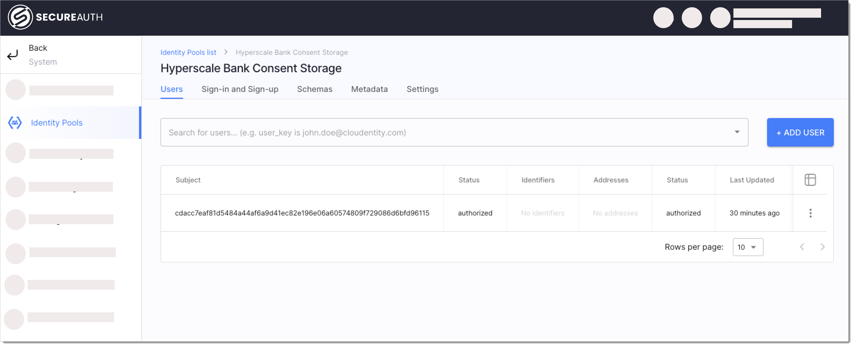 External Consent Storage