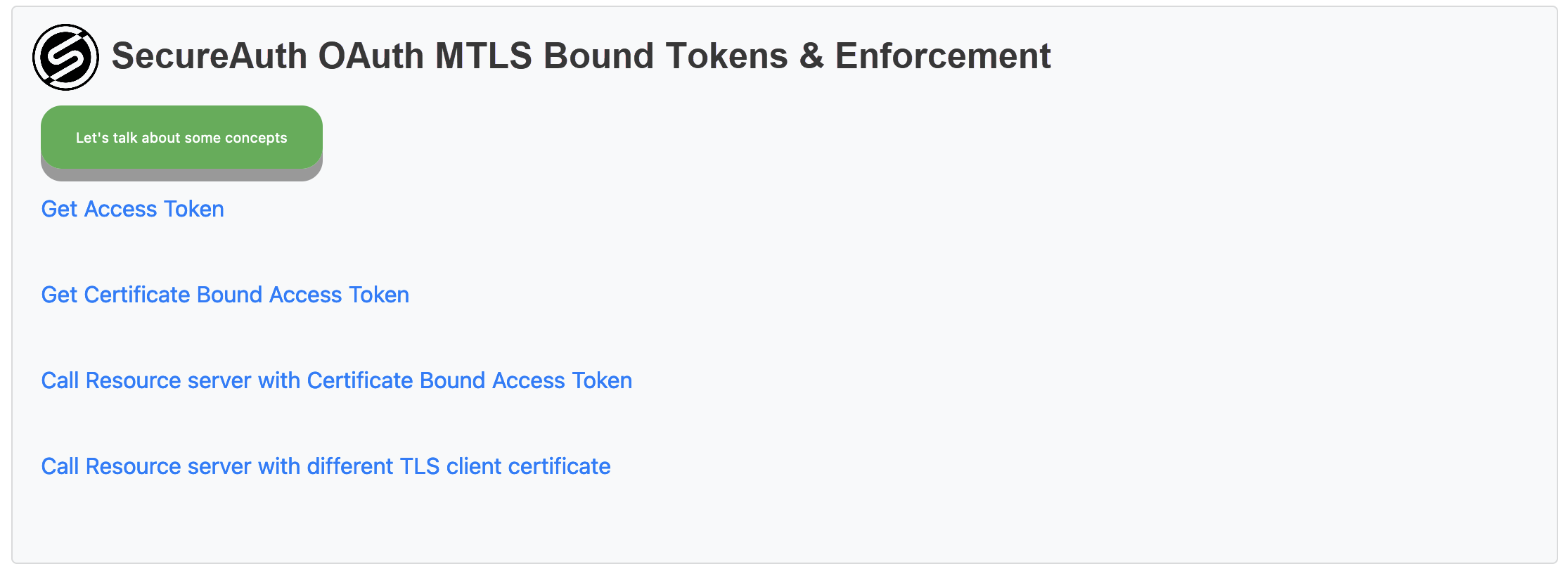 token access ui