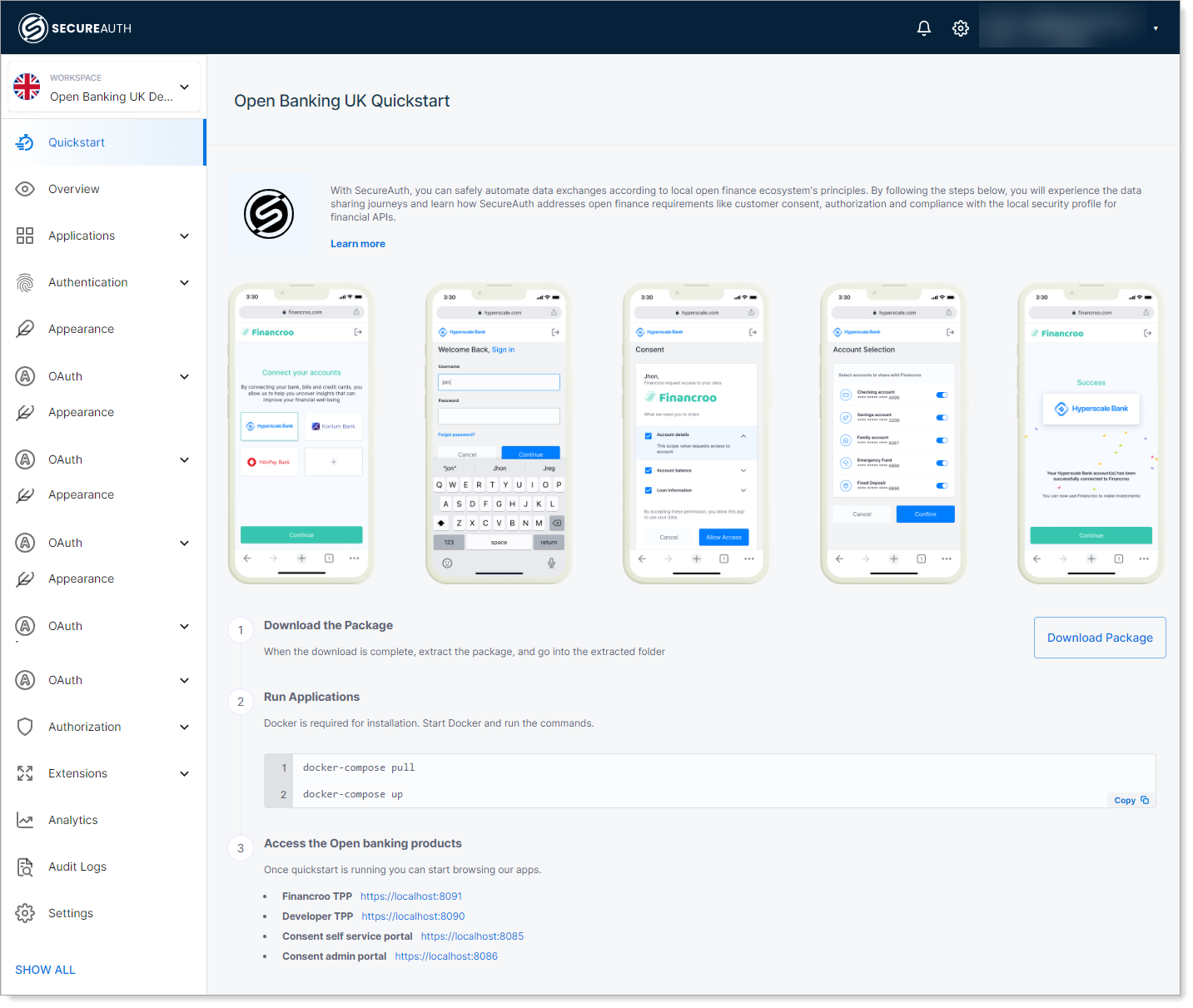 Open Banking Quickstart