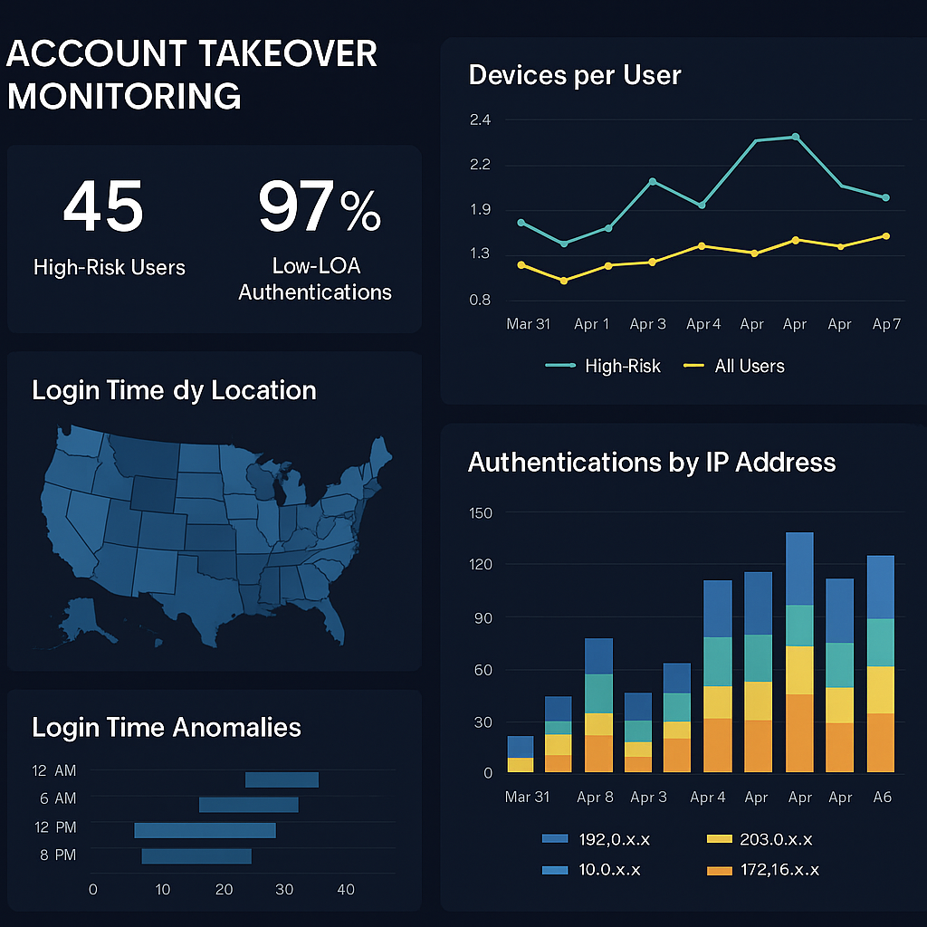 Account Takeover Monitoring Dashboard