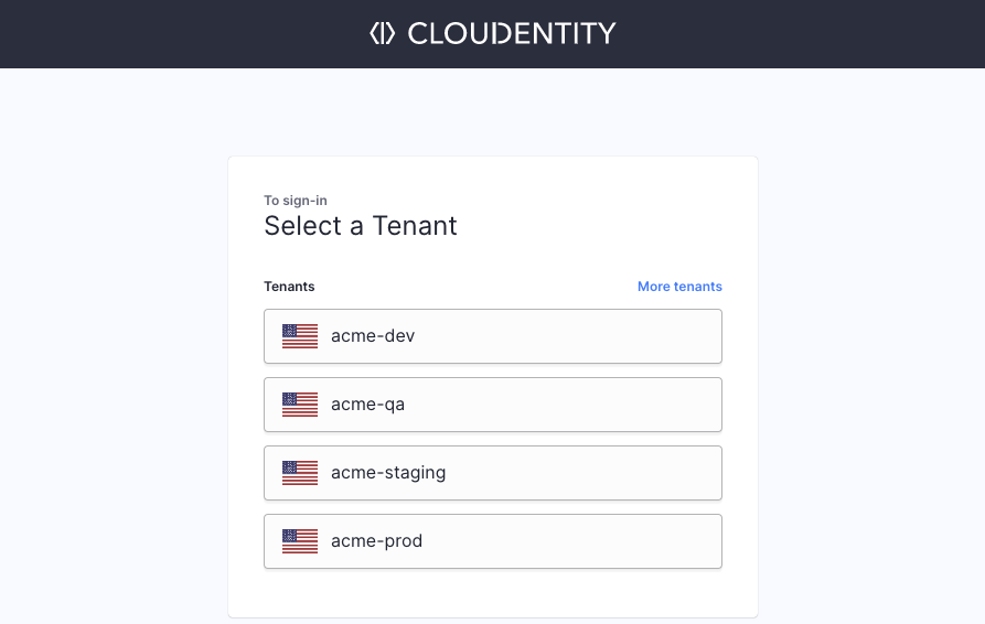 Four tenants structure