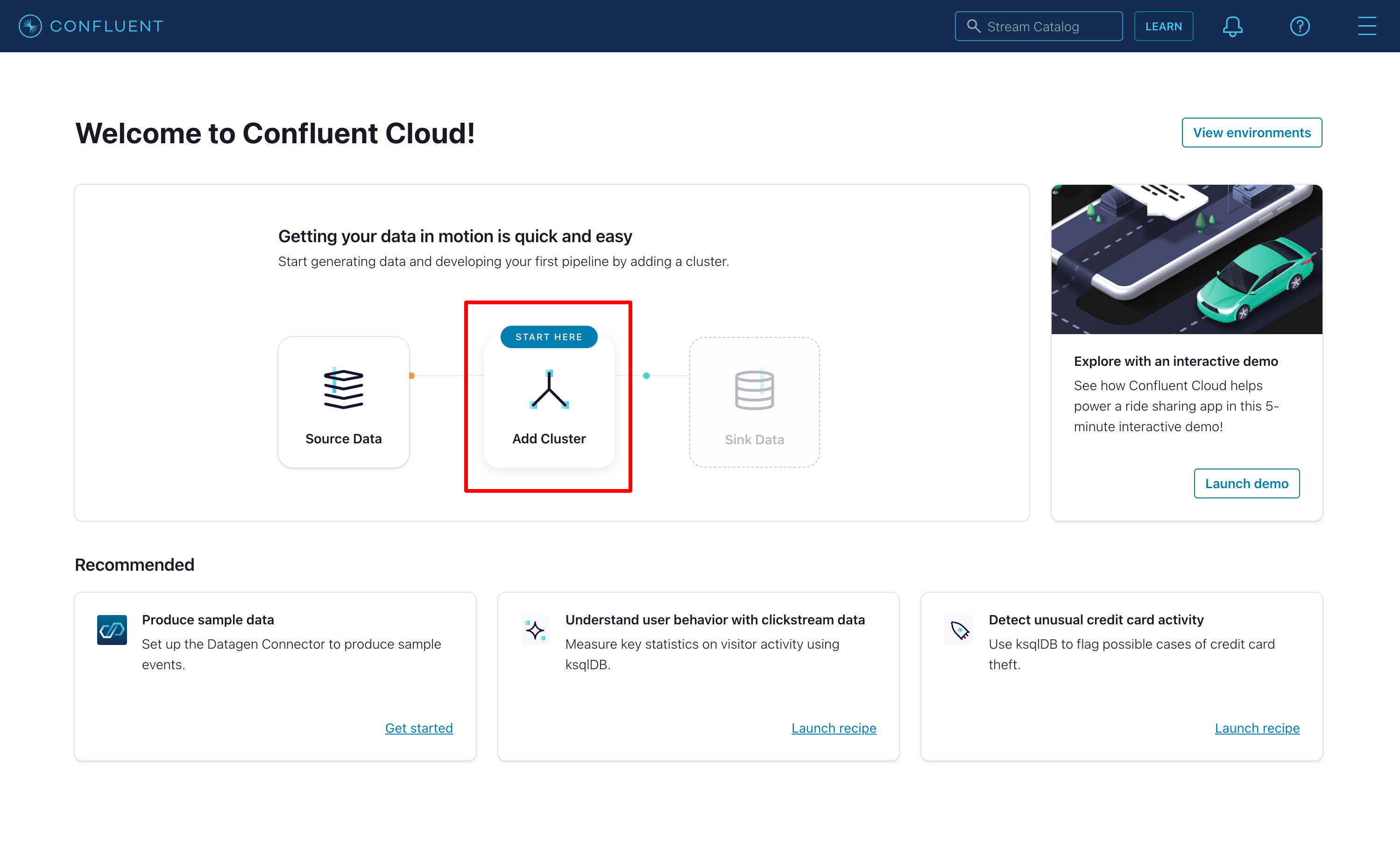Create Kafka cluster