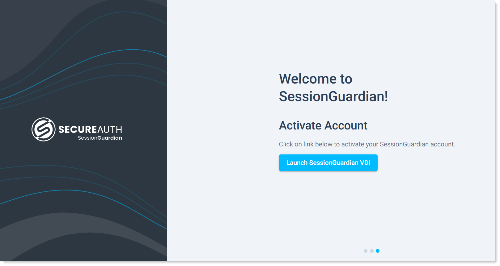 Activate account page