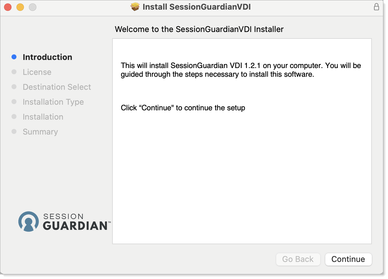 Start install